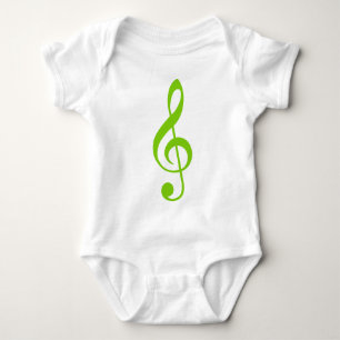 Treble Clef Baby Bodysuit