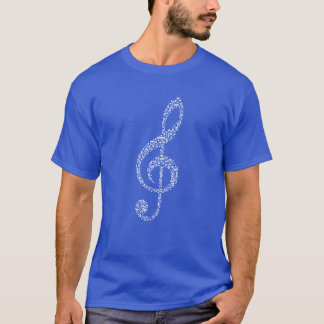 Treble Clef beat Music girl T-Shirt