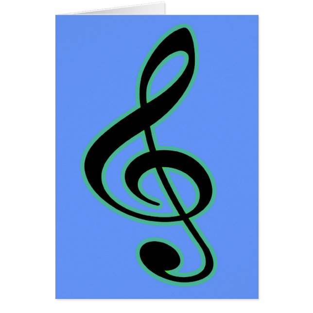 Treble Clef Card (Front)