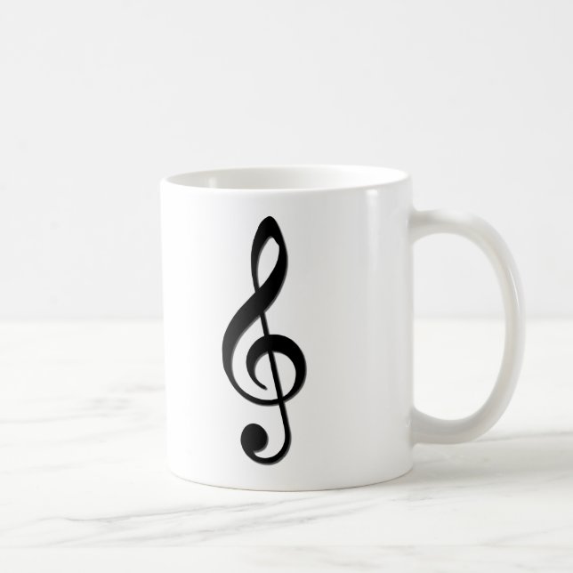 Treble Clef Coffee Mug (Right)