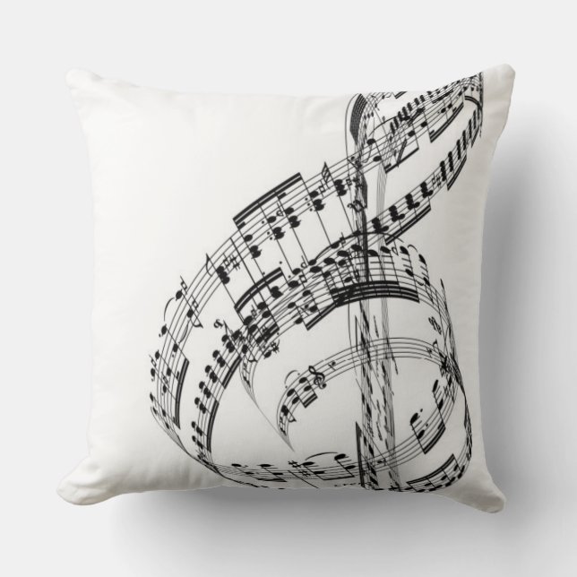 Treble Clef Cushion (Front)