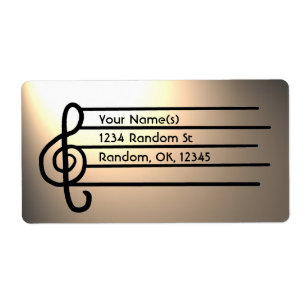 Treble Clef customisable address labels