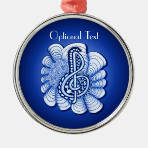 Treble Clef Decorative Art Metal Tree Decoration