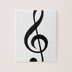 Treble Clef G-Clef Musical Symbol Jigsaw Puzzle