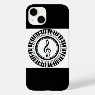 Treble clef in piano keys Case-Mate iPhone 14 case
