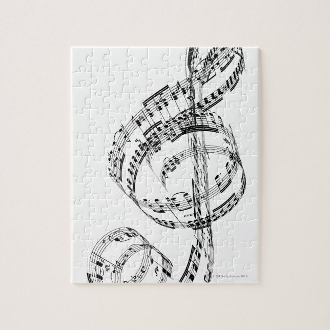 Treble Clef Jigsaw Puzzle (Vertical)