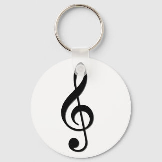 Treble Clef Key Ring