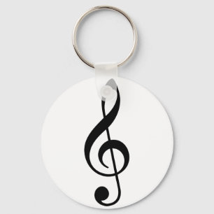 Treble Clef Key Ring