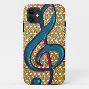 treble clef music iPhone 11 case