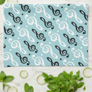 Treble Clef Music Gift Musician Teacher Band Tea Towel