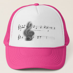 Treble Clef Music Shirts and Clothing Trucker Hat