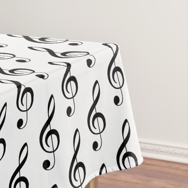 Treble Clef Musical Tablecloth (In Situ)