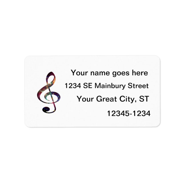 Treble Clef nebula 1 Label (Front)