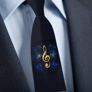 Treble Clef Necktie