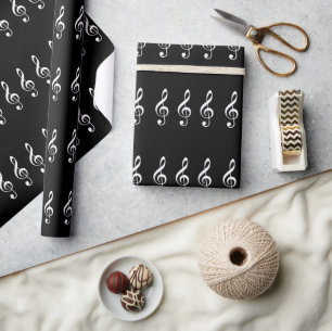 Treble Clef pattern Wrapping Paper