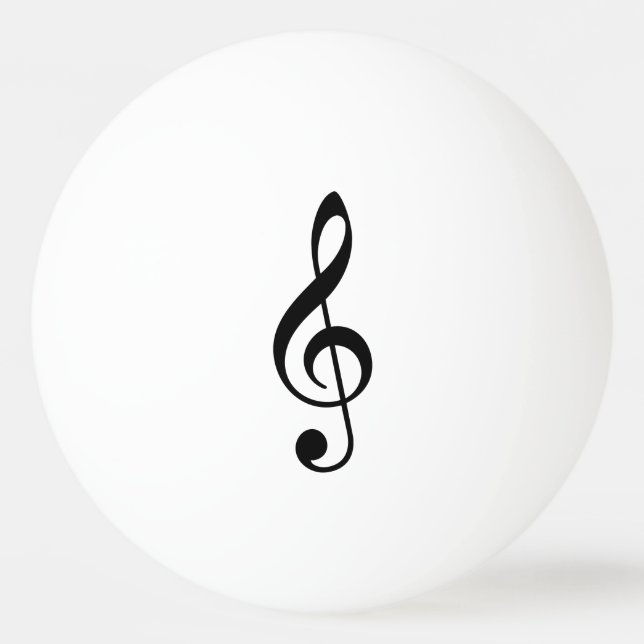 Treble Clef Ping Pong Ball (Back)
