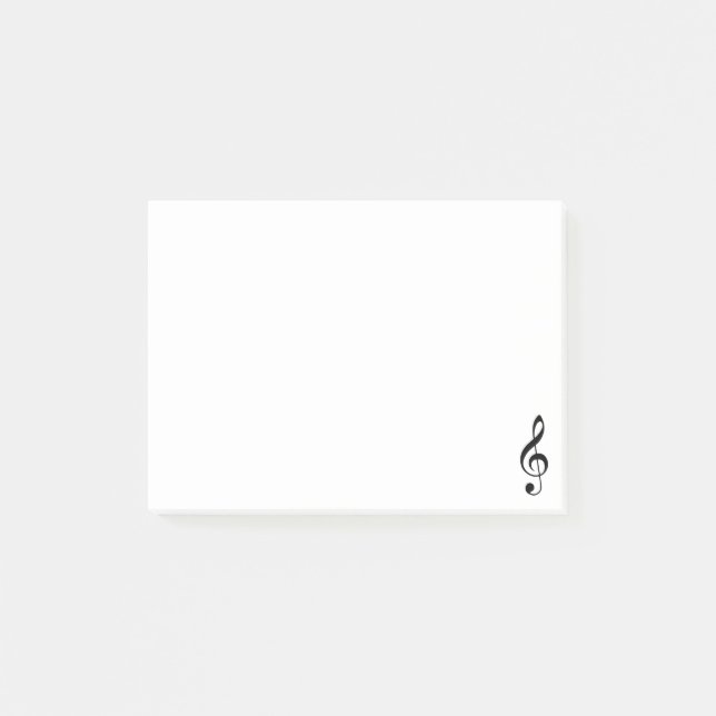 Treble Clef Post-it Notes (Front)