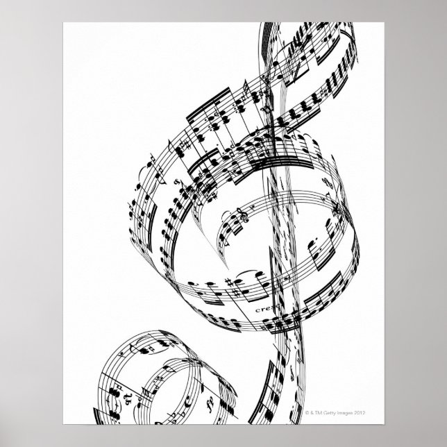 Treble Clef Poster (Front)