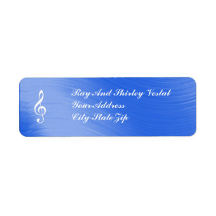 TREBLE CLEF -RETURN ADDRESS LABELS