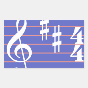Treble Clef Sticker