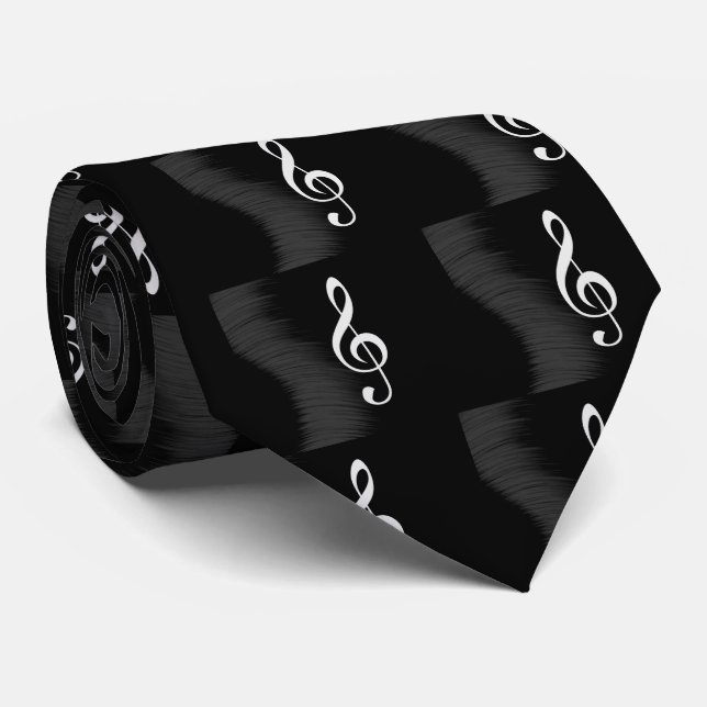 TREBLE CLEF-TIE TIE (Rolled)