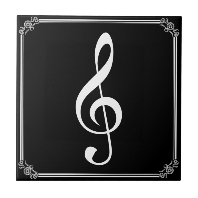 TREBLE CLEF-TILE CERAMIC TILE (Front)