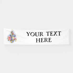 Treble clef with Pink Roses Banner