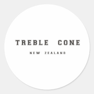 Treble Cone New Zealand Classic Round Sticker
