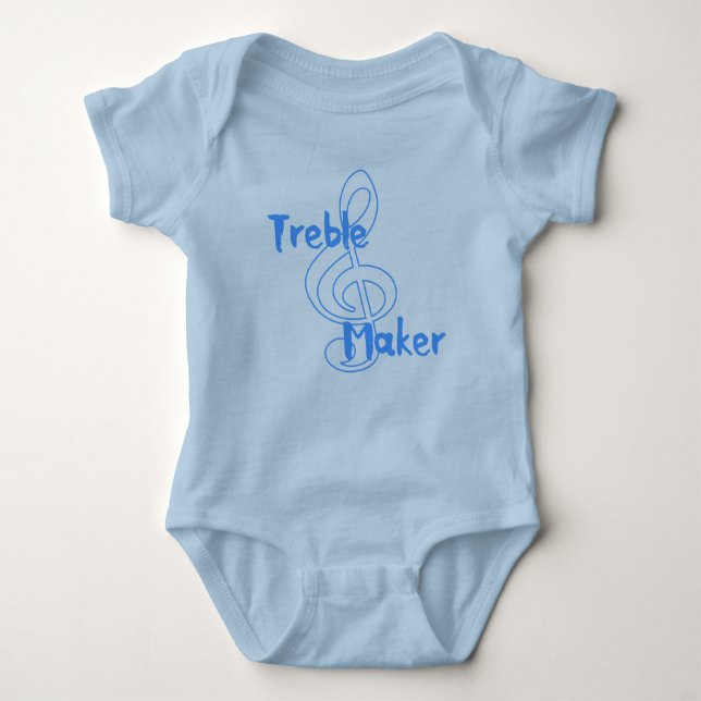 Treble Maker Baby Bodysuit (Front)