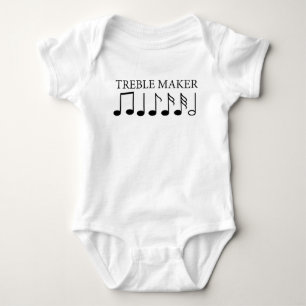 Treble Maker Funny Music Baby Bodysuit