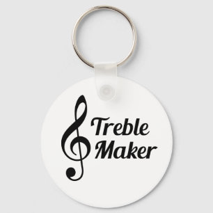 Treble Maker Musical Humour Key Ring