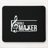 Treble Maker Pun Funny Marching Band Music Lover E
