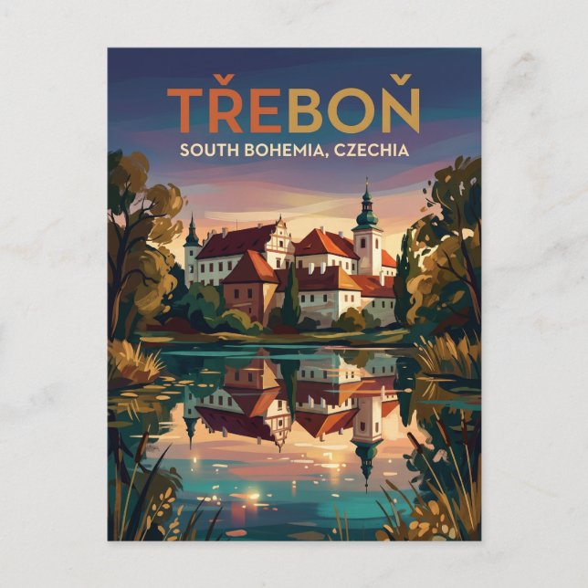 Třeboň Czech Republic Postcard (Front)