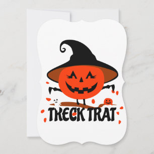 Treck Trat Pumpkin Smiling