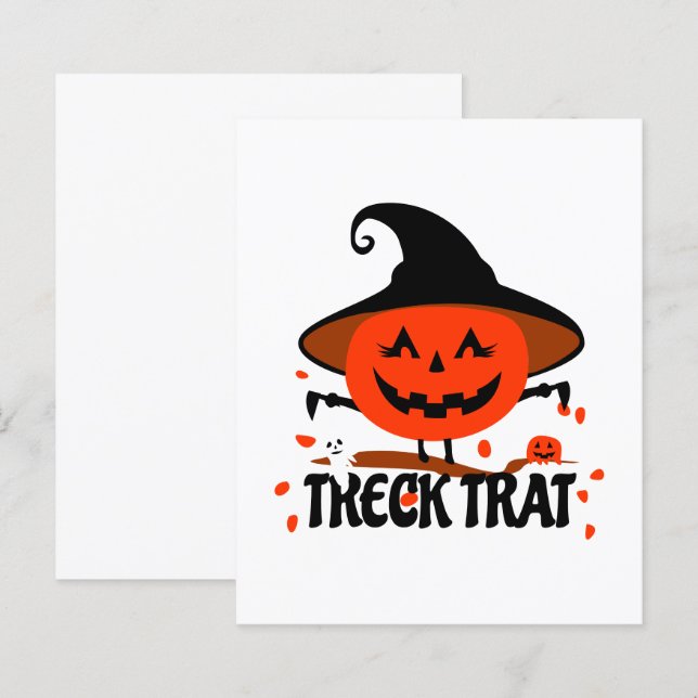 Treck Trat Pumpkin Smiling (Front/Back)