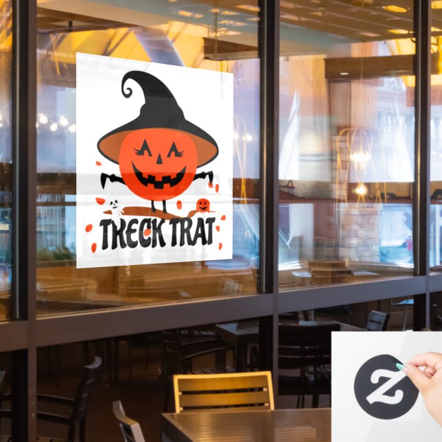 Treck Trat Pumpkin Smiling (Restaurant Window)