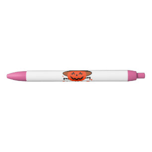 Treck Trat Pumpkin Smiling Black Ink Pen