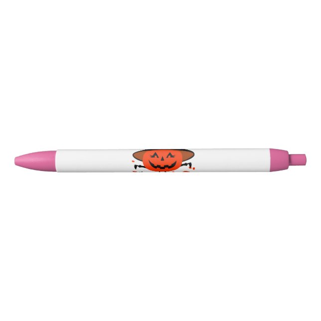 Treck Trat Pumpkin Smiling Black Ink Pen (Front)