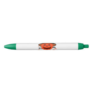 Treck Trat Pumpkin Smiling Black Ink Pen