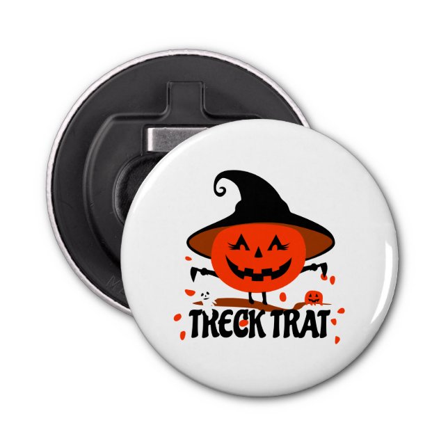 Treck Trat Pumpkin Smiling Bottle Opener (Front)