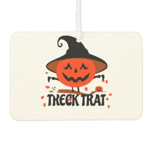 Treck Trat Pumpkin Smiling Car Air Freshener