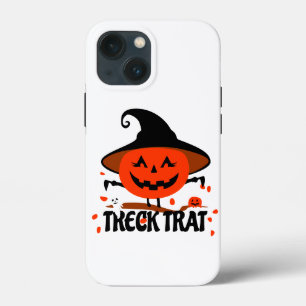 Treck Trat Pumpkin Smiling iPhone 13 Mini Case