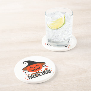 Treck Trat Pumpkin Smiling Coaster