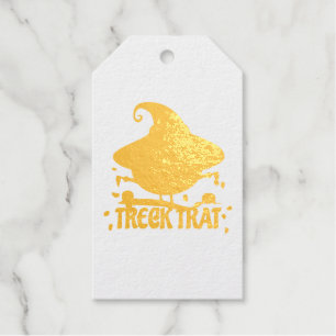 Treck Trat Pumpkin Smiling Gift Tags