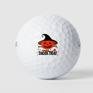 Treck Trat Pumpkin Smiling Golf Balls