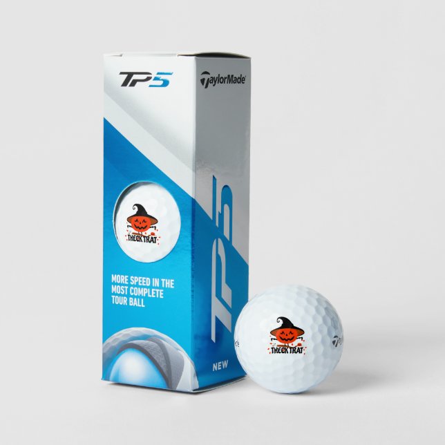Treck Trat Pumpkin Smiling Golf Balls (Packaging)