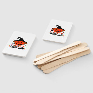 Treck Trat Pumpkin Smiling Hand Fan