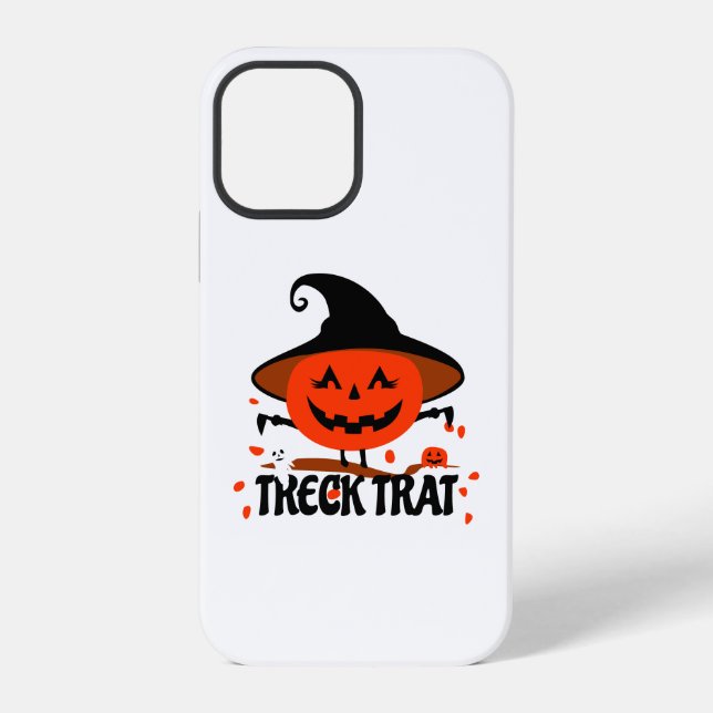 Treck Trat Pumpkin Smiling iPhone Case (Back)