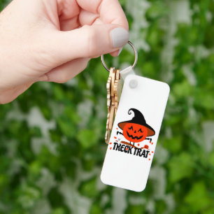 Treck Trat Pumpkin Smiling Key Ring