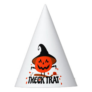 Treck Trat Pumpkin Smiling Party Hat